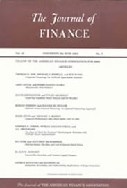 The Journal of Finance